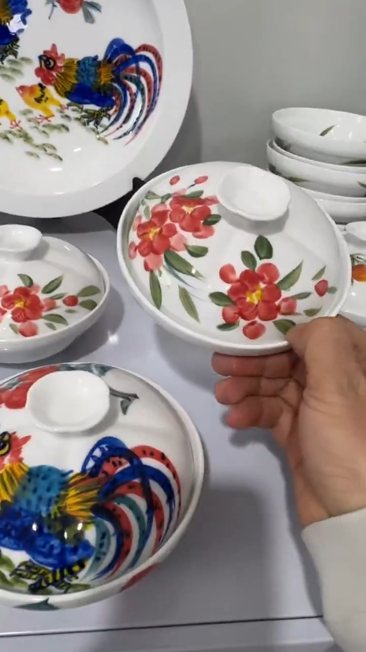 摆件陶瓷景德镇高温瓷（小号鸡公煲）