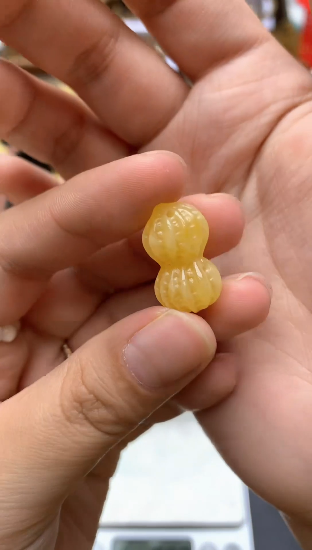 【闪购商品】琥珀珠宝奇石未镶嵌009琥珀蜜蜡花粉有纹小坑介意勿拍