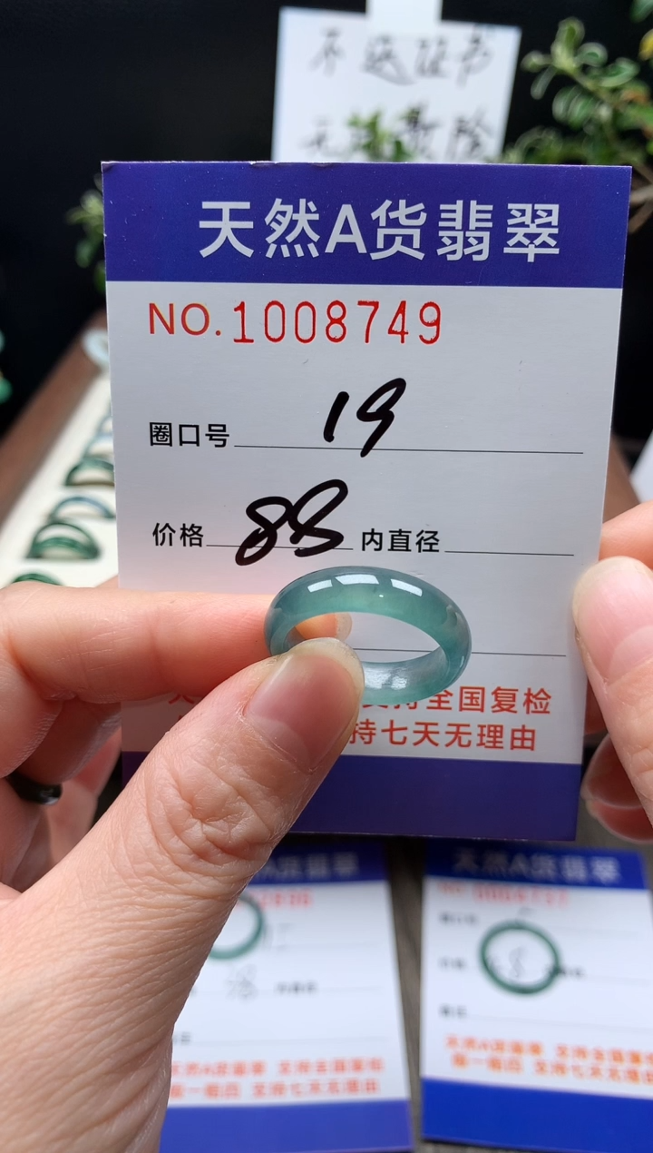 未镶嵌戒指翡翠?***肖19#