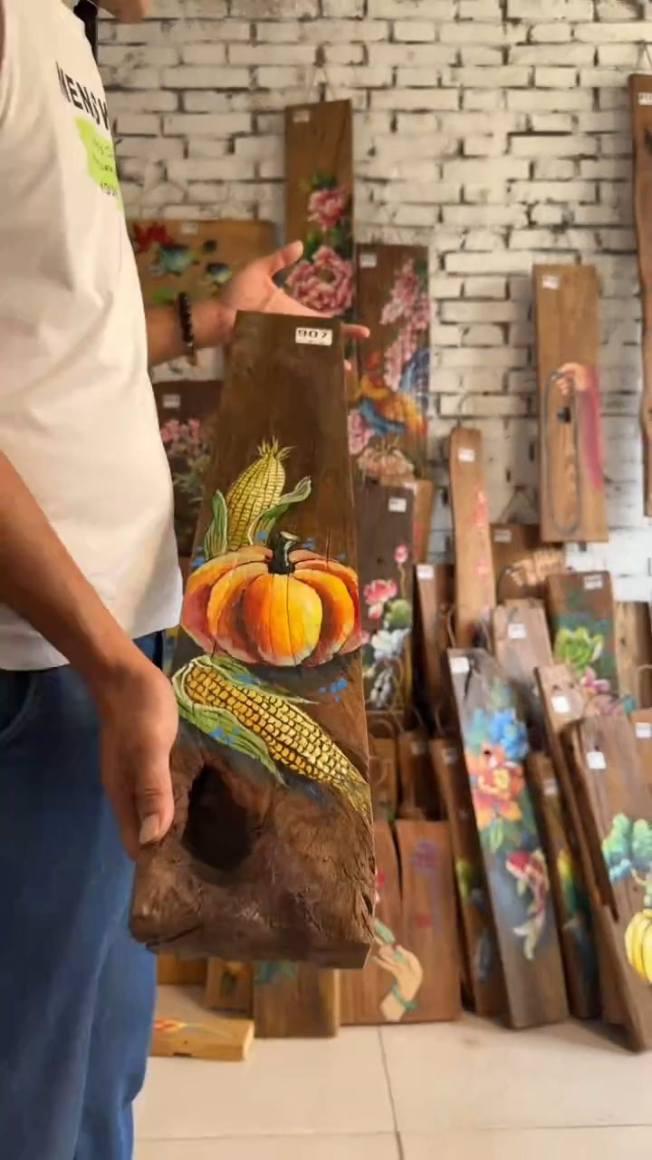吊坠桃核907号门板画