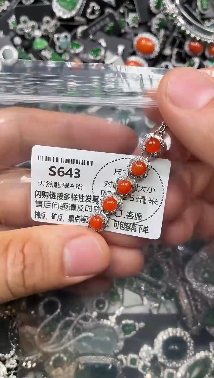 颈饰未镶嵌翡翠S643手链