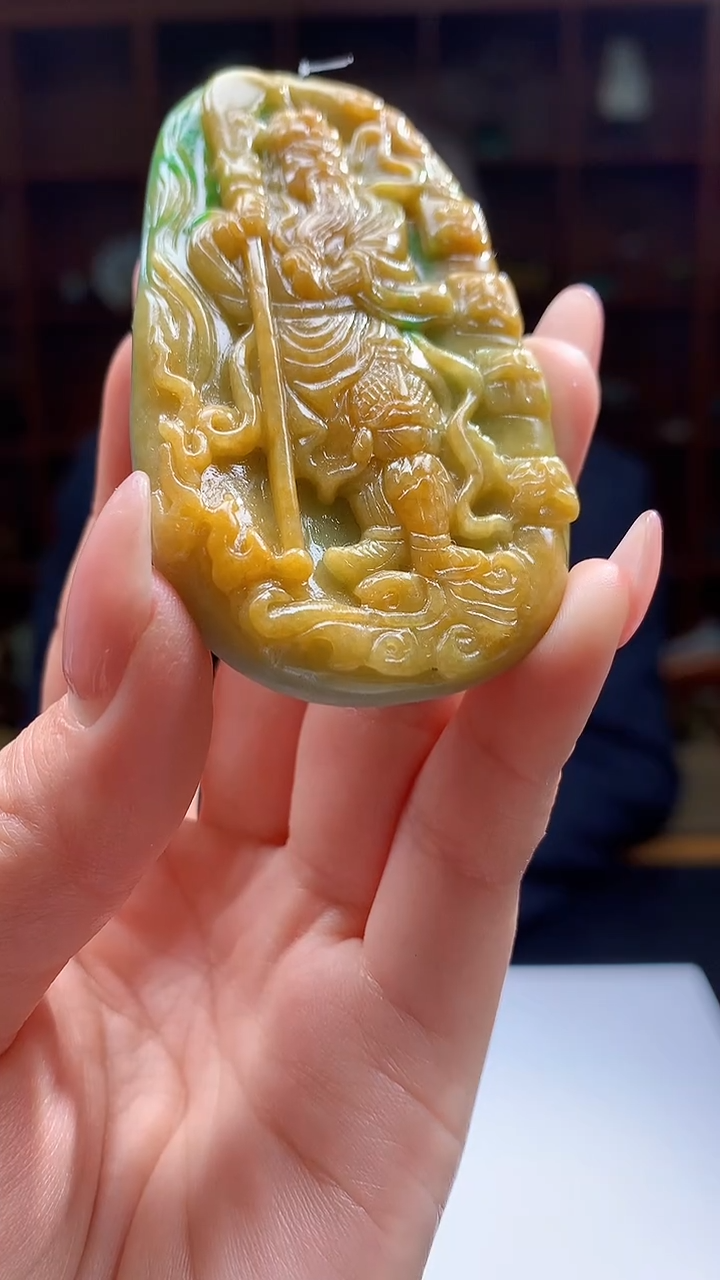 【闪购商品】定制翡翠未镶嵌8046jj-毛货挂件30