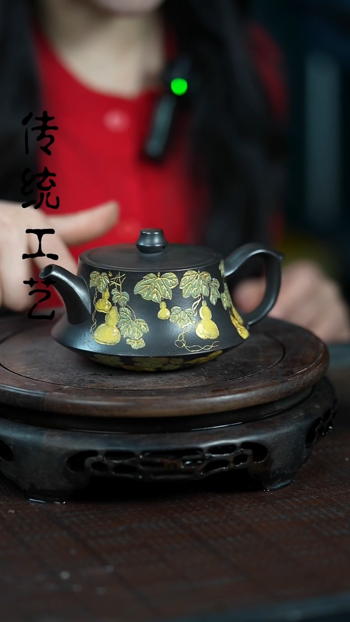 【闪购商品】紫砂茶壶原矿全手25+字画