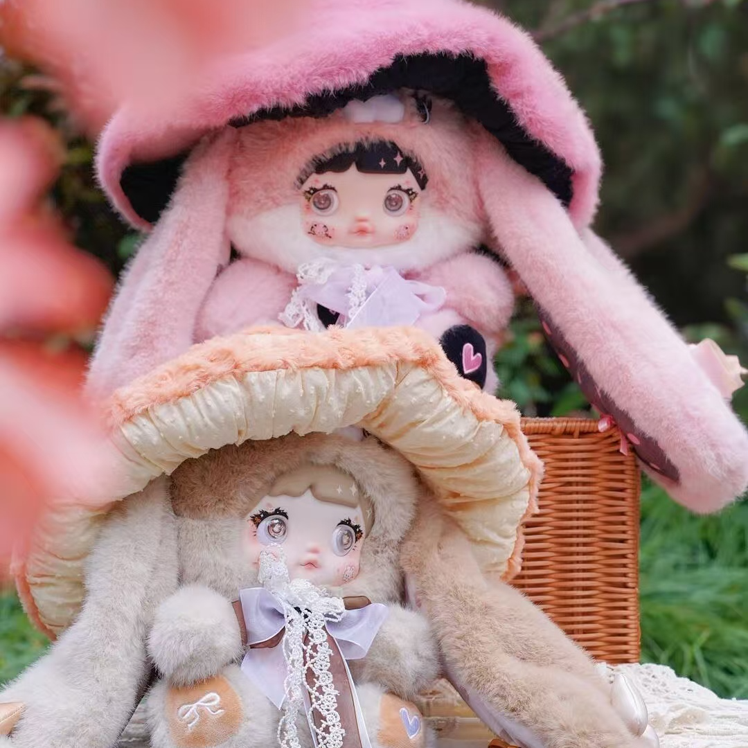 【正品拆盒】N0mmi糯米儿蘑菇帽400%大体系列毛绒盲盒玩偶公仔礼物