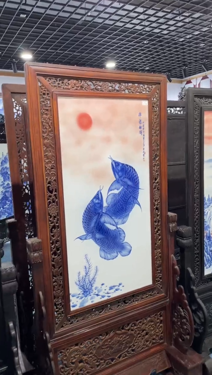 瓷祥龙献瑞187*100cm