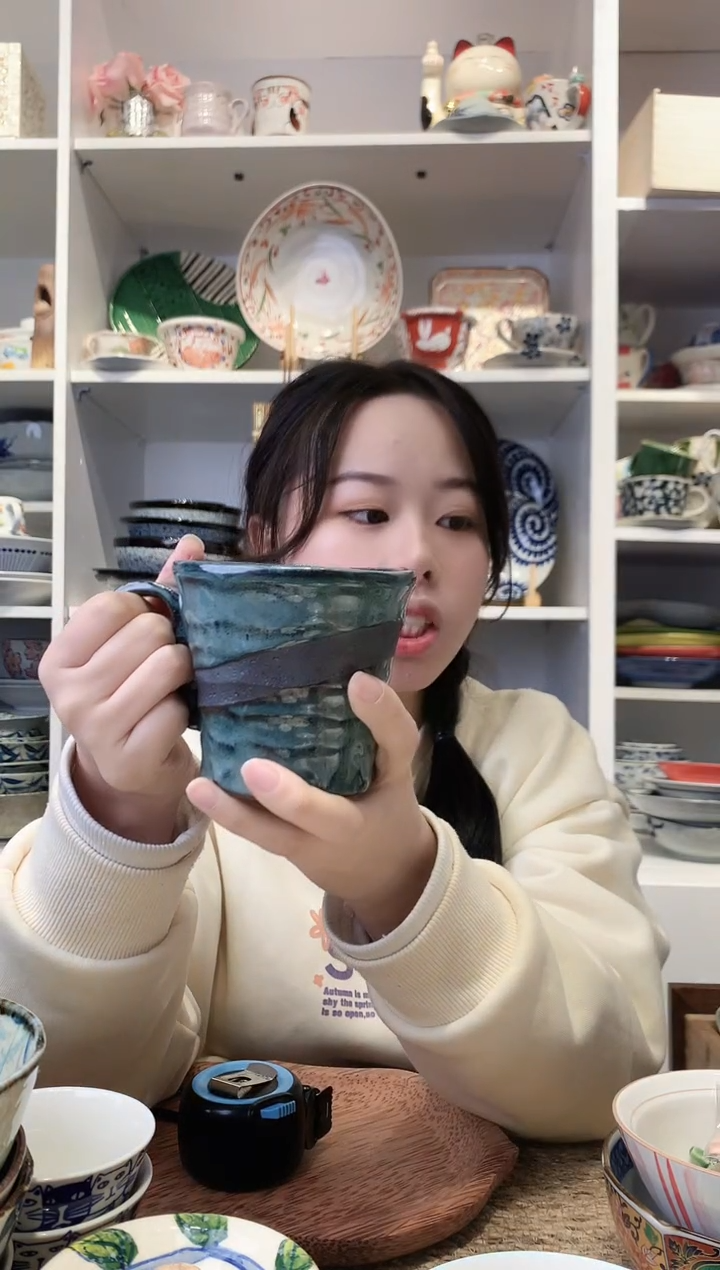 陶瓷【孤品】粗陶马克杯