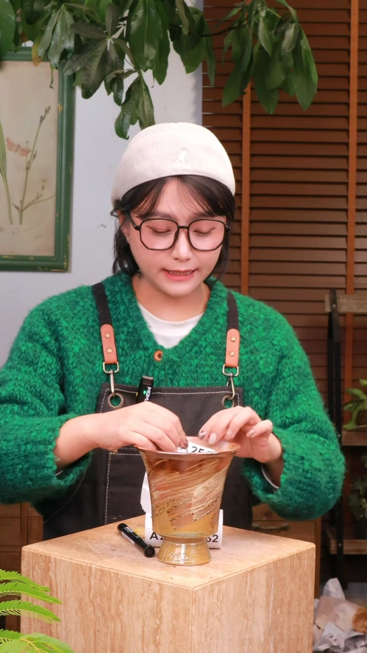 S****喵【花漾多】  A251  手工景德镇盆盆  中通包邮