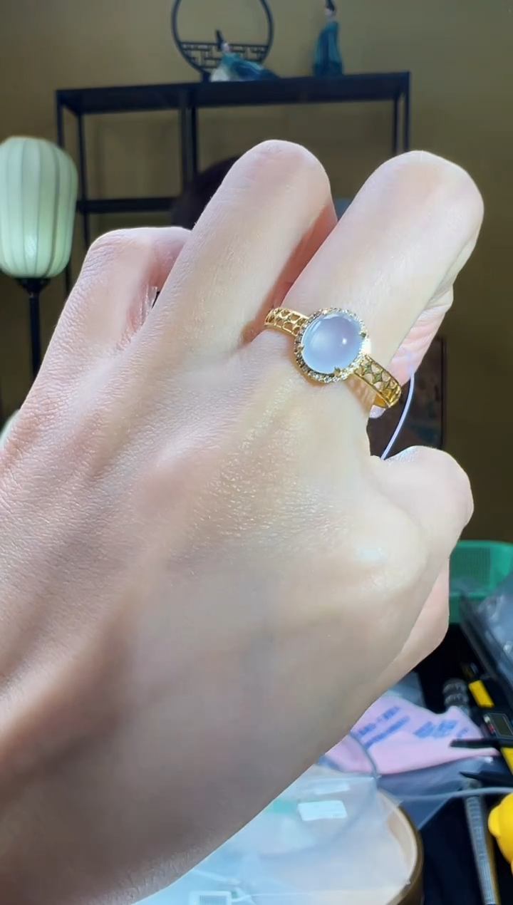 【闪购商品】翡翠戒指18K金镶嵌DFZ0205-32