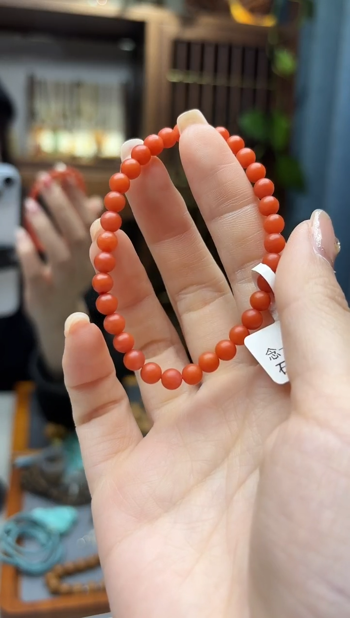 未镶嵌南红玛瑙挂件南红小米珠手串LX