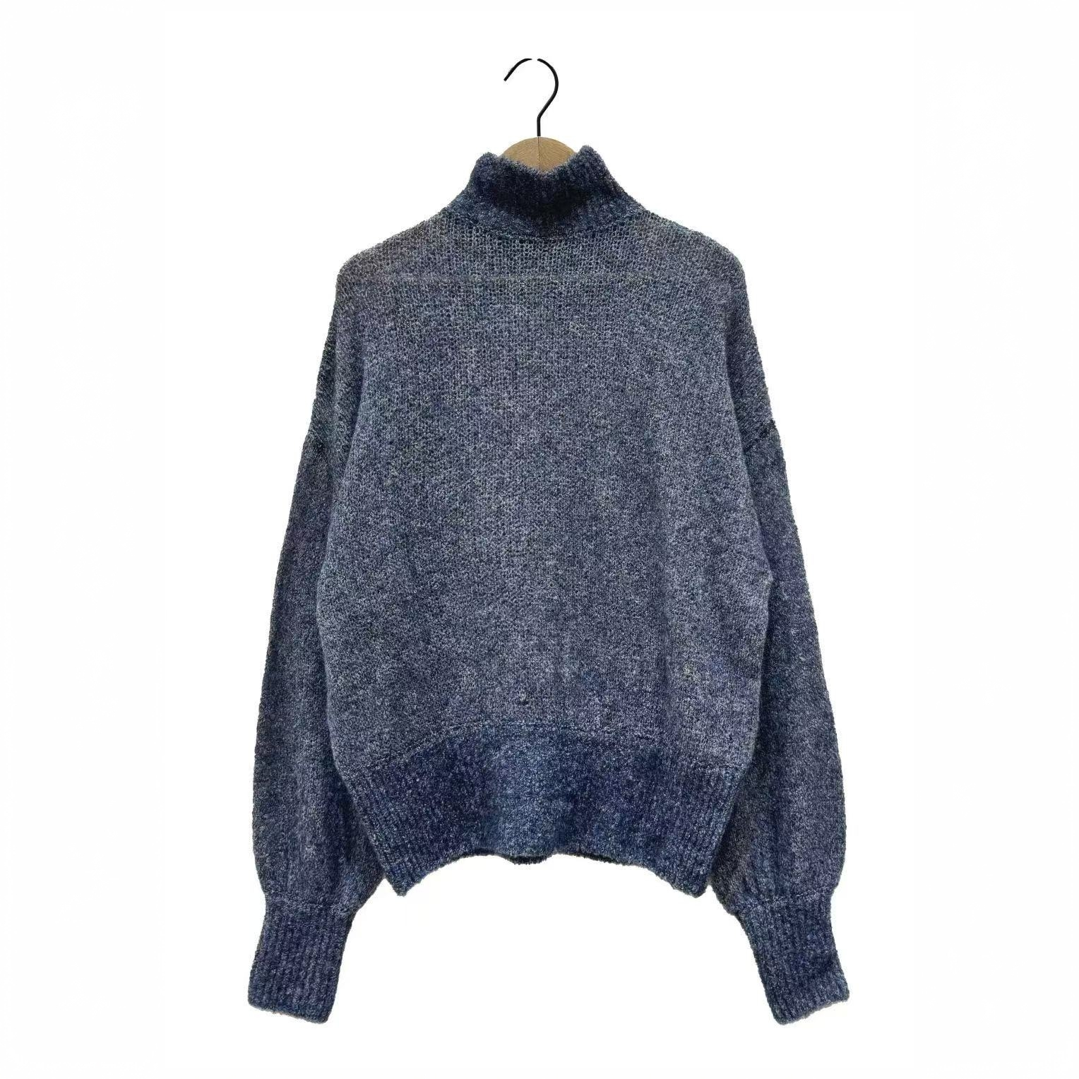 左岸迷香·贞琦坊  针织上衣：Z25FW7038 时尚百搭气质蓝色