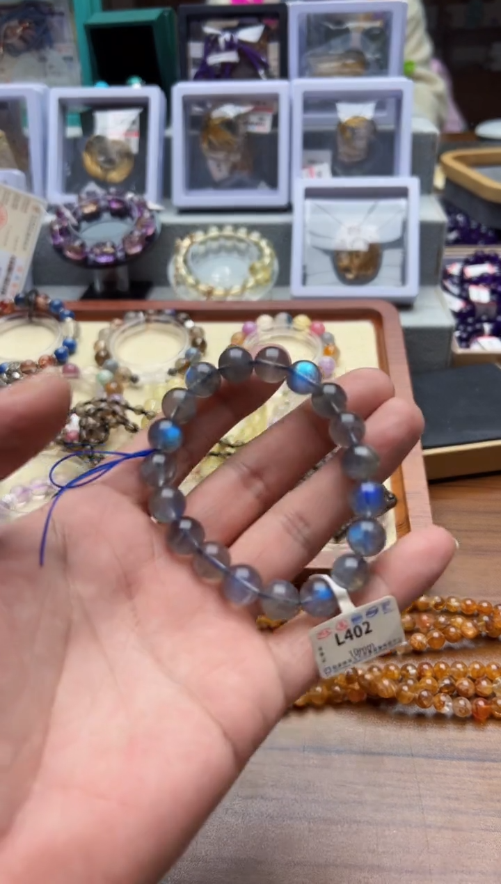 未镶嵌手链月光石安****唯灰月光 10MM+L402 