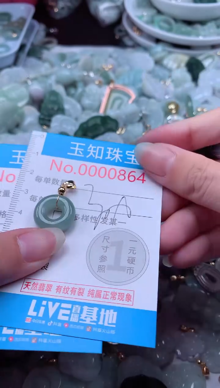 翡翠未镶嵌吊坠(不含链)864