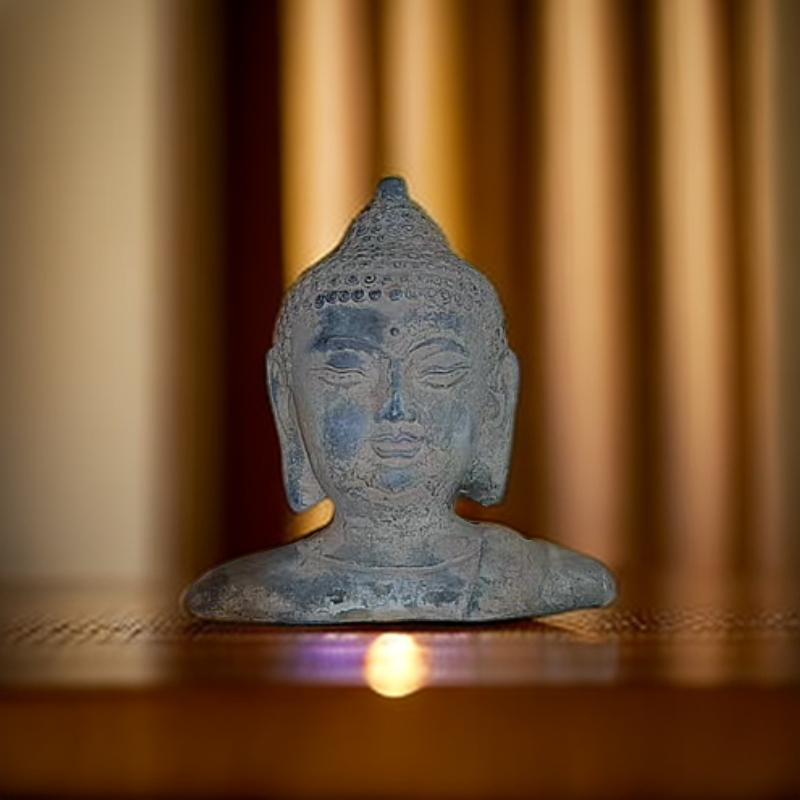 精品卷发头像摆件创意中式