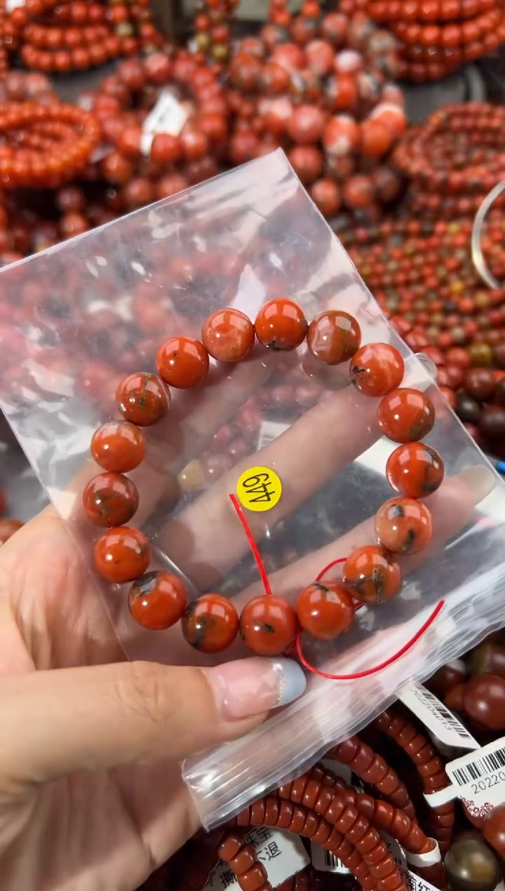 未镶嵌手串南红玛瑙12+