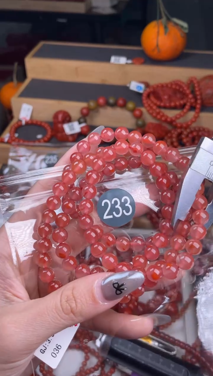 【闪购商品】南红玛瑙珠宝奇石合金233-7+