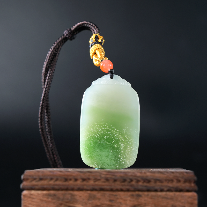 lot93 和田玉吊坠/DW51226-046495 保利山东