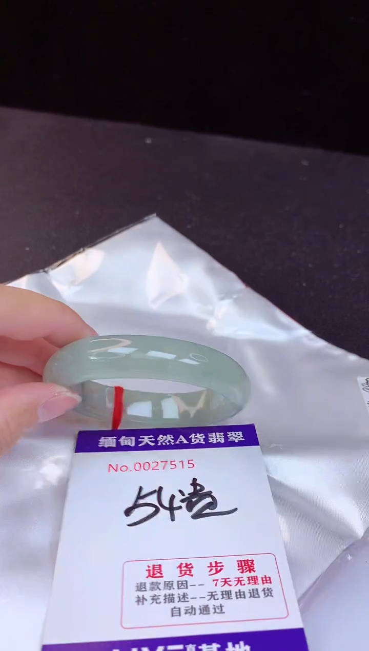 【闪购商品】翡翠手镯未镶嵌54+贵妃