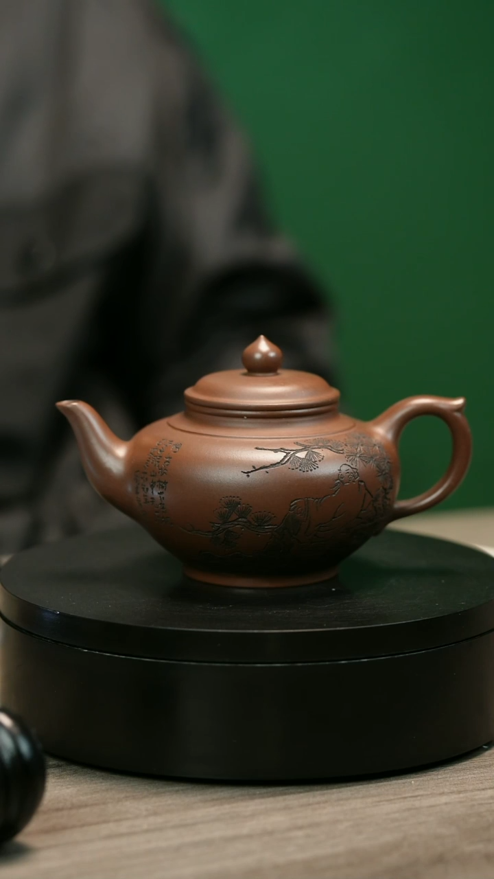 茶壶紫砂安*拉H1456赵信军刻绘笑樱