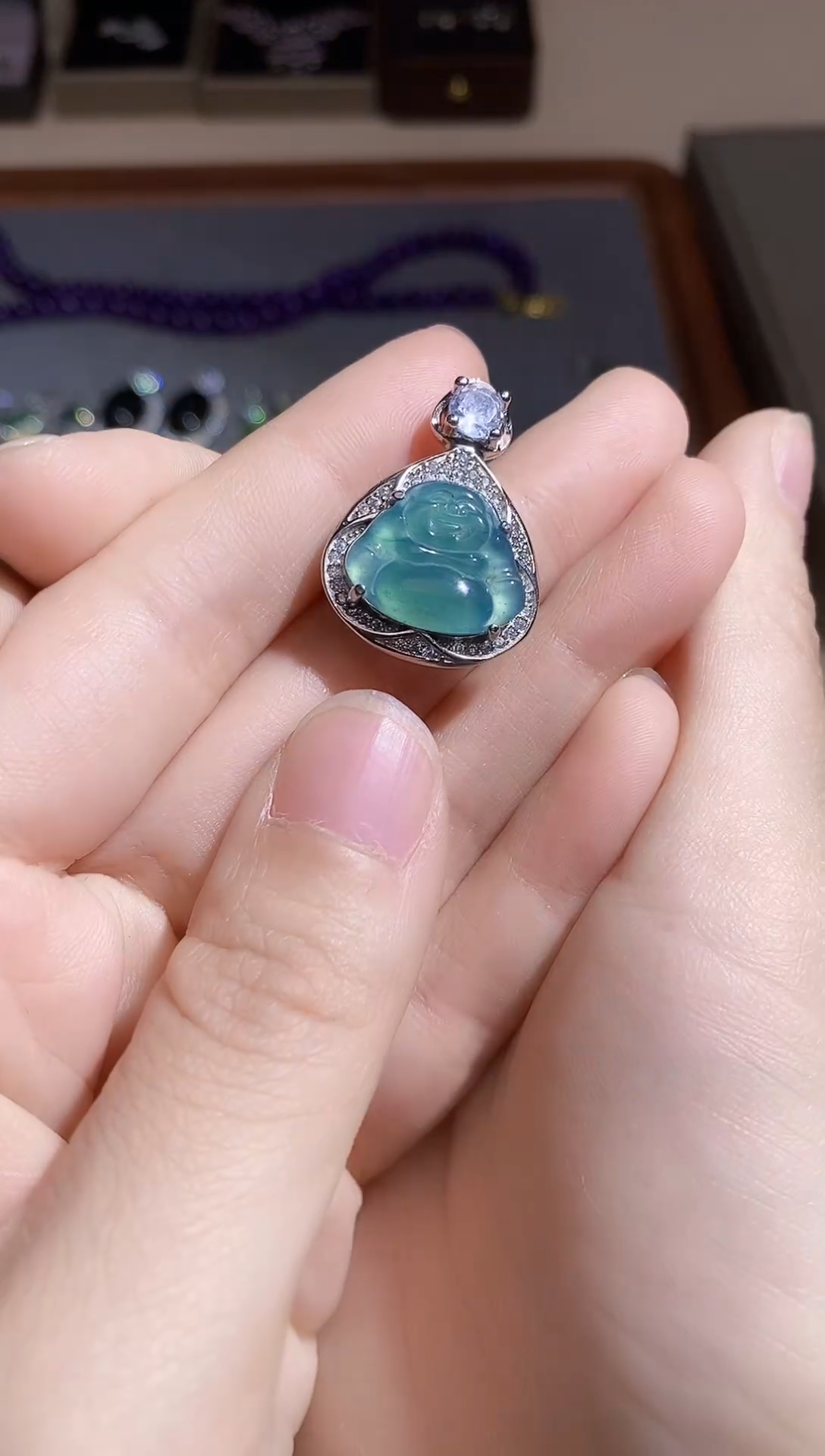 【闪购商品】翡翠吊坠(不含链)未镶嵌多样性 发其一  【78】