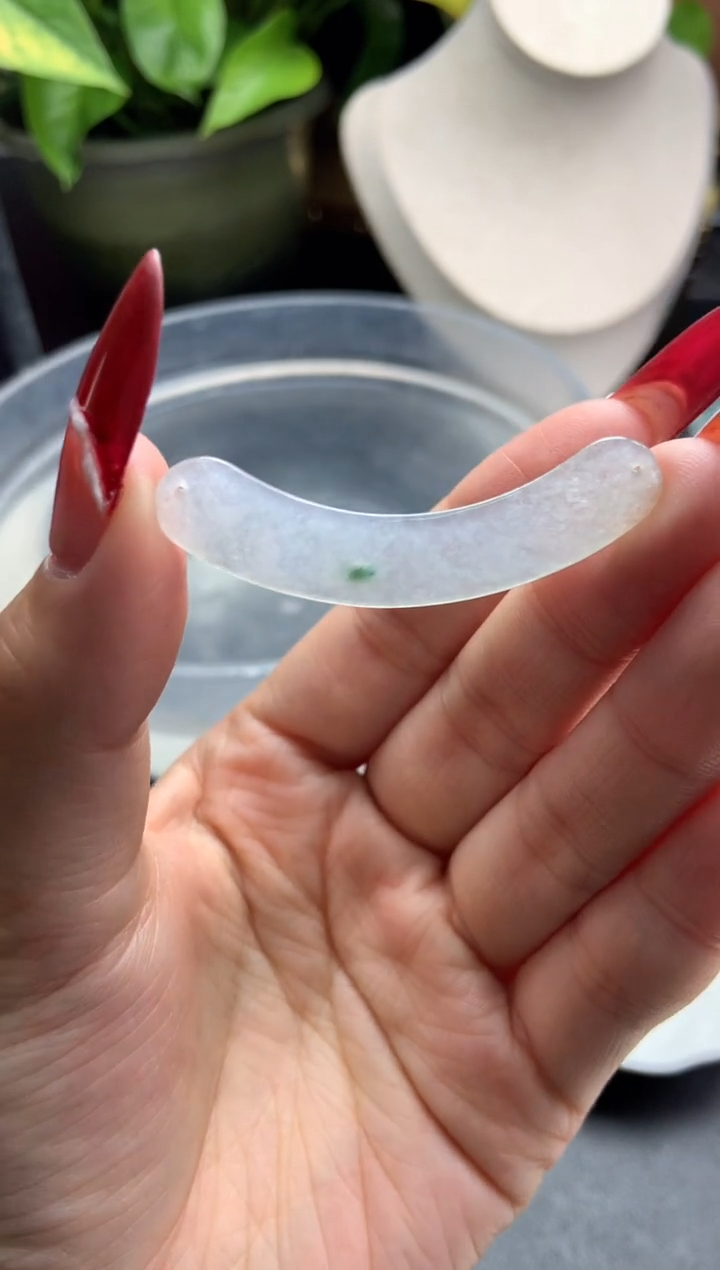 【闪购商品】翡翠颈饰未镶嵌玉璜-编绳