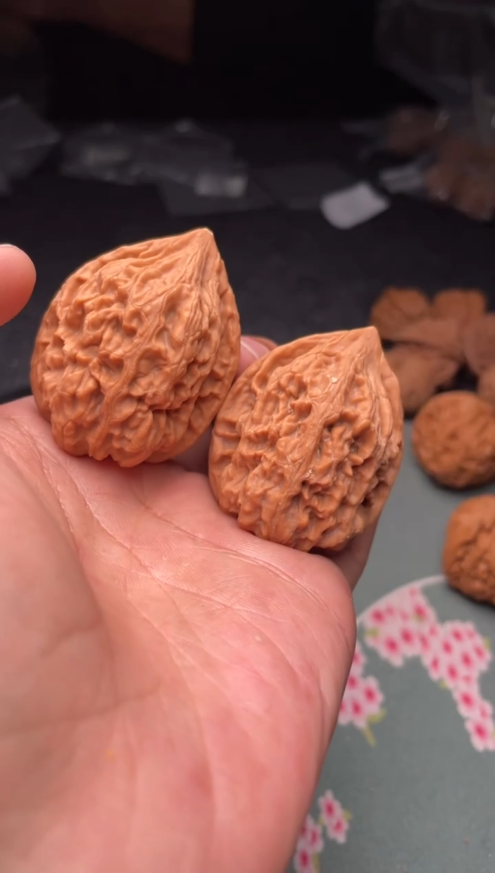 把件文玩核桃a168  鸡心 37尺