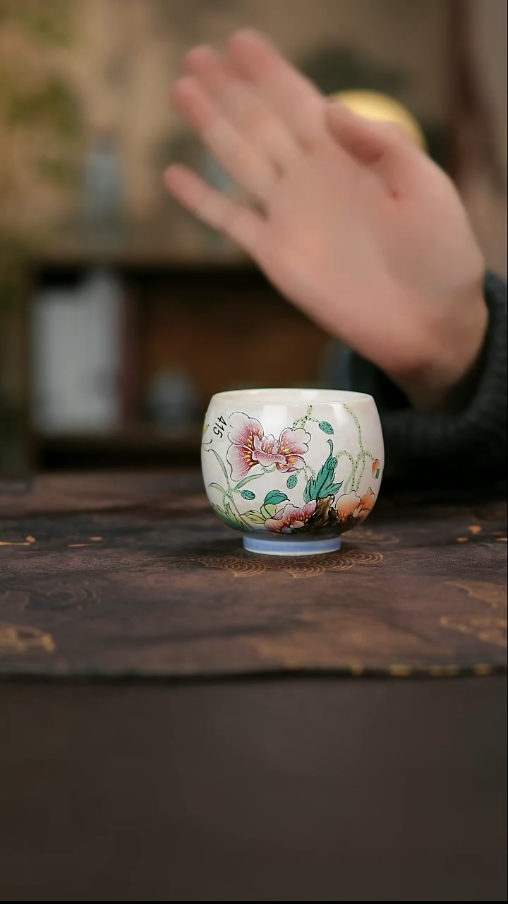 景德镇陶瓷杯碗柴烧多人