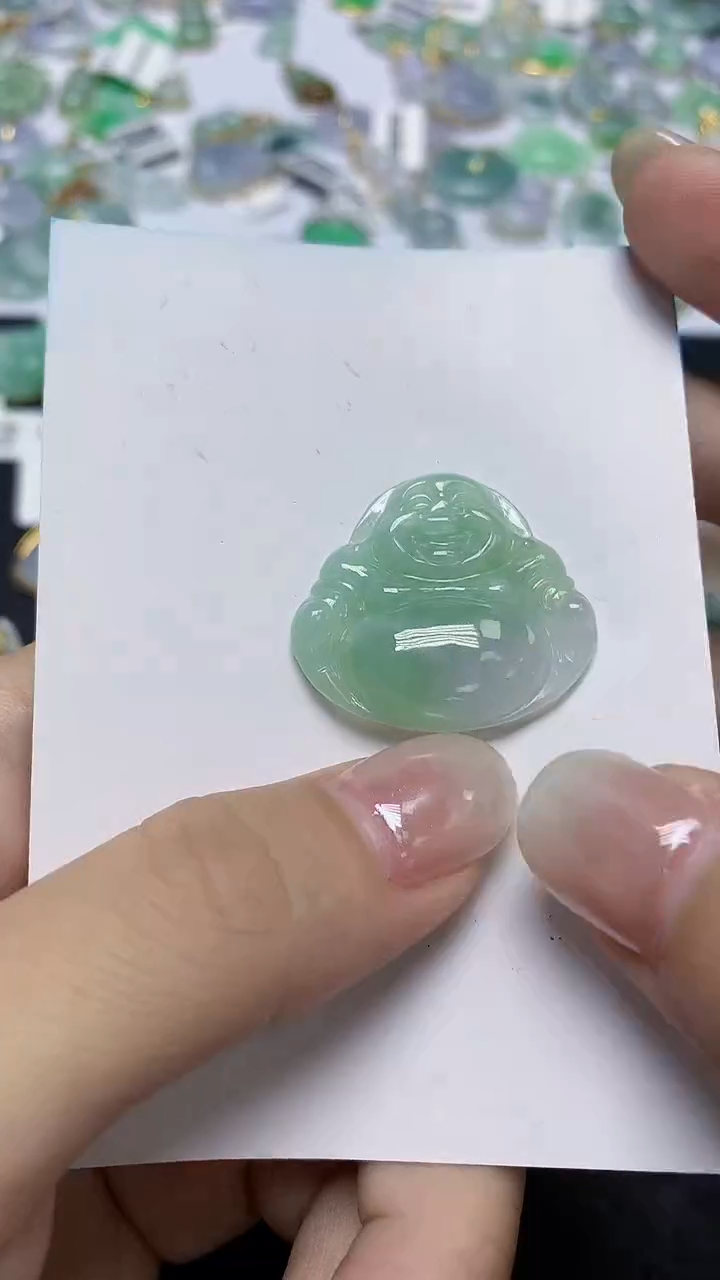 翡翠未镶嵌颈饰天然缅甸翡翠A货