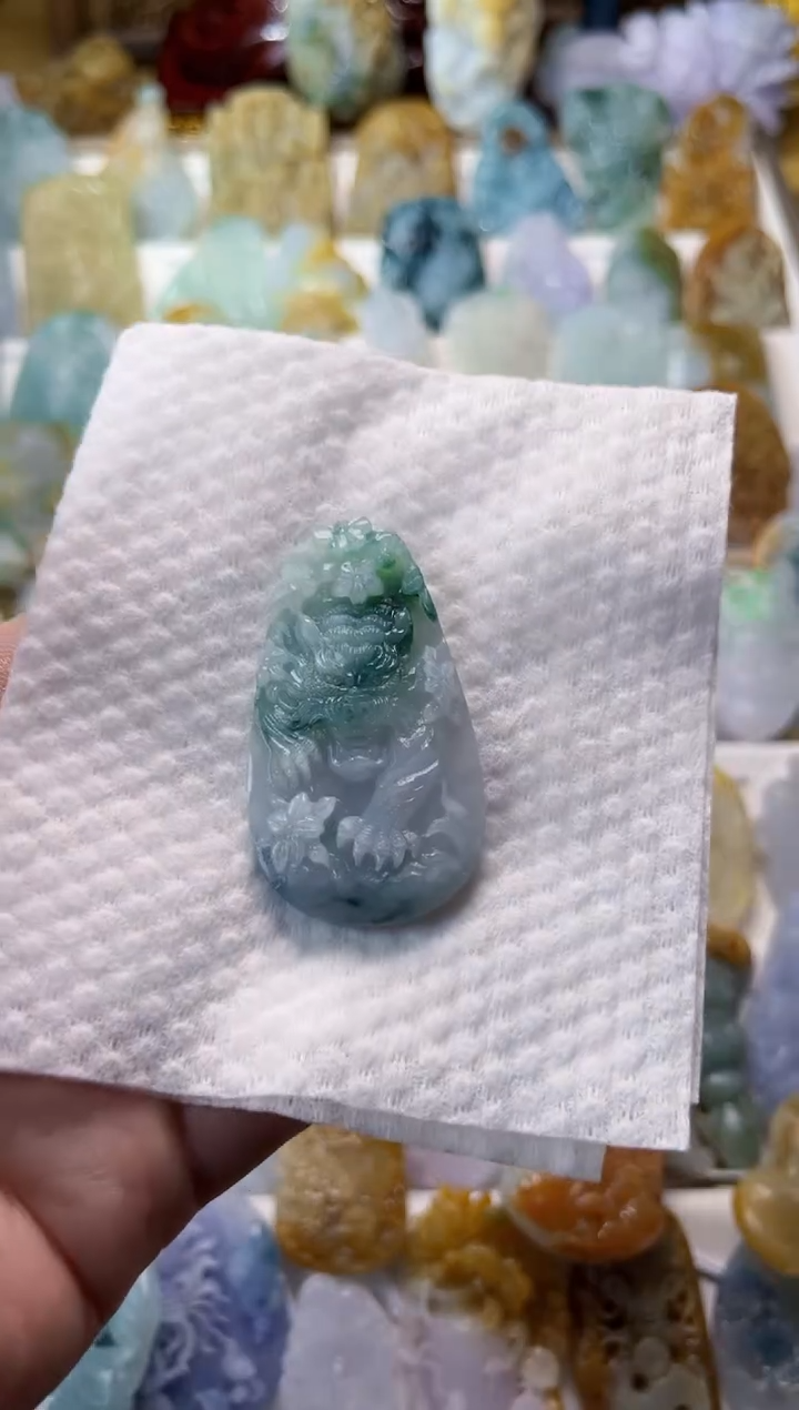 【闪购商品】定制翡翠未镶嵌毛货定制老虎 不退不换