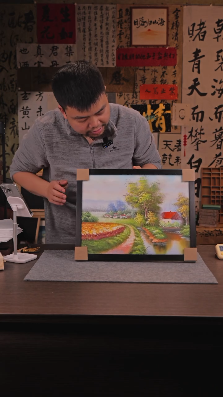 【闪购商品】书法228 麦田丰收 油 画 手 绘