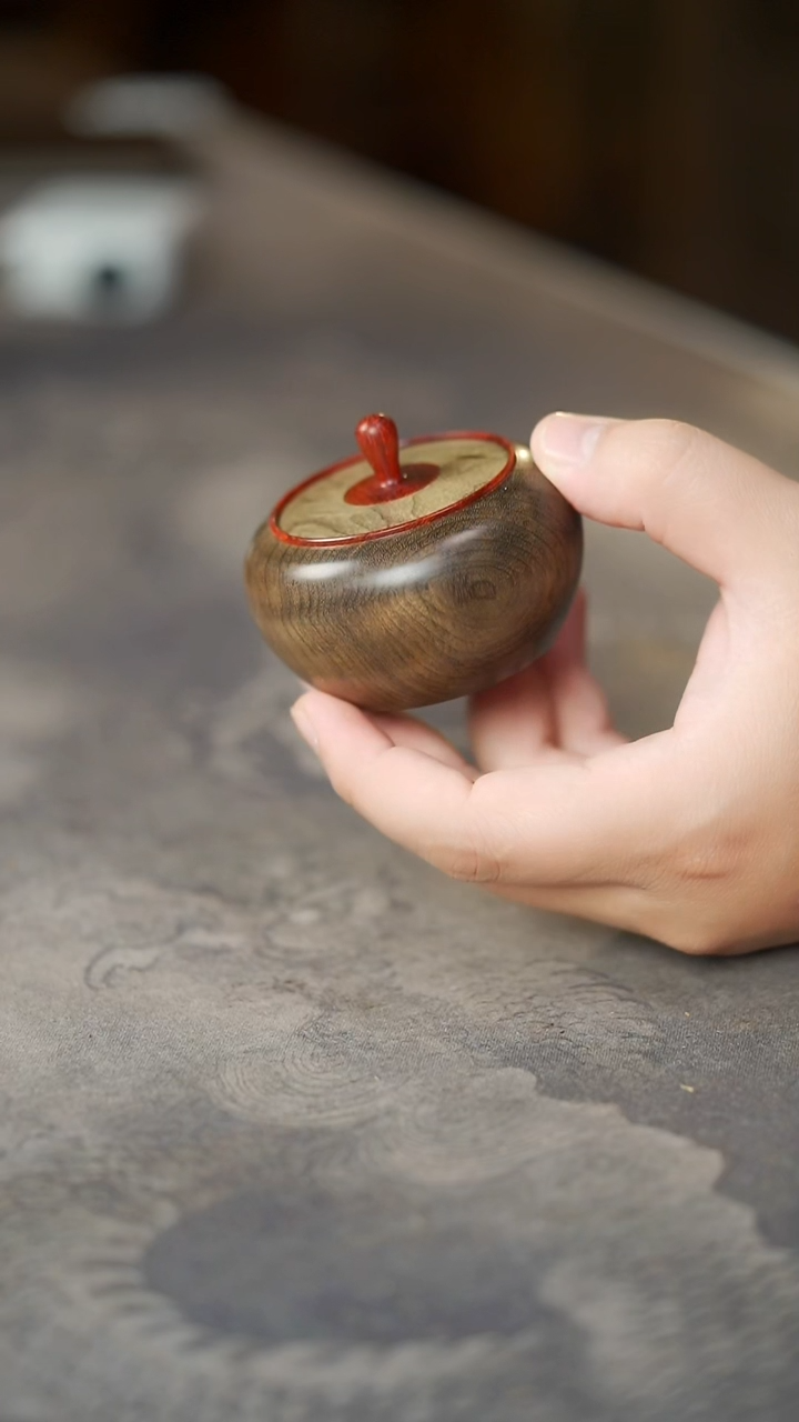 金丝楠700号阴沉木小品香罐