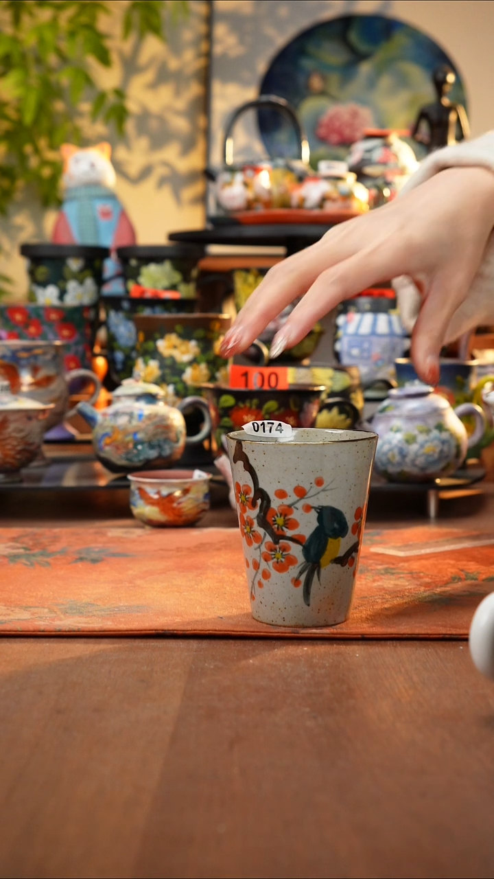 瓷片景德镇手工手绘174