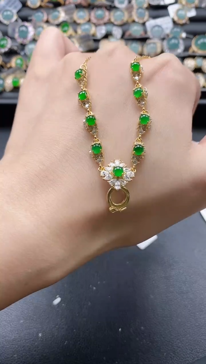 【闪购商品】翡翠戒指银S925镶嵌51511