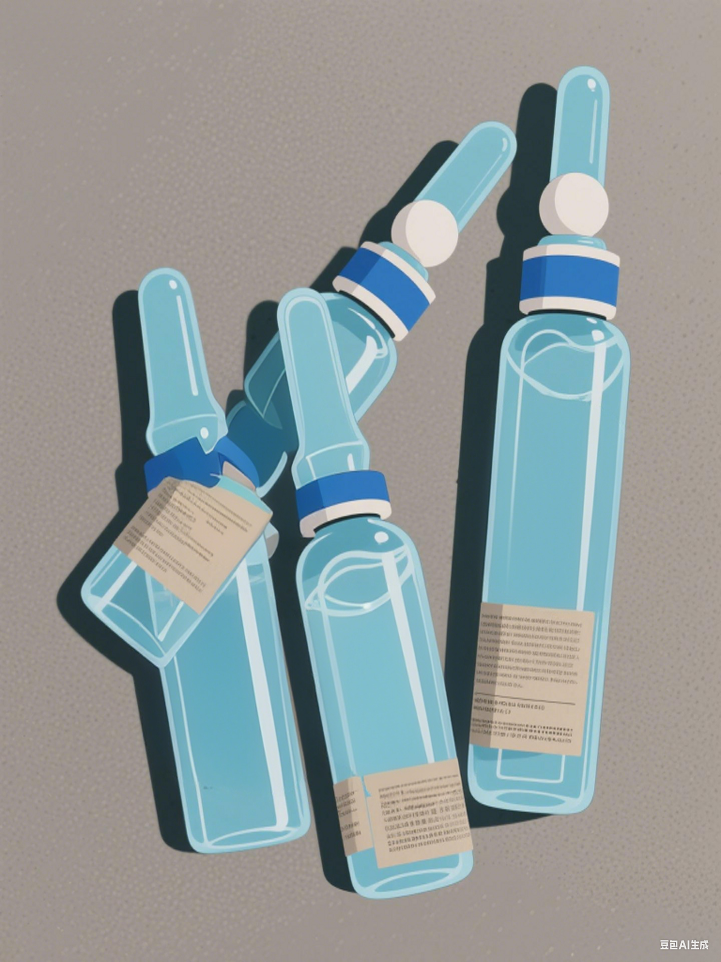 K 蓝色安瓶涂抹安瓶精华