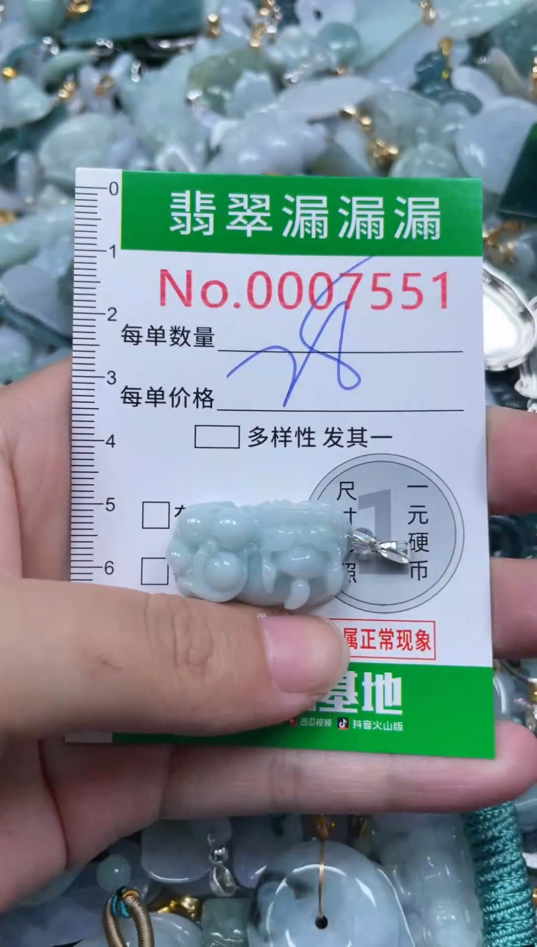 颈饰未镶嵌翡翠7551