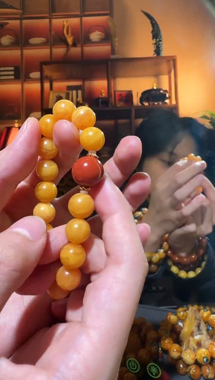 蜜蜡颈饰未镶嵌0888天然蜜蜡珠宝奇石