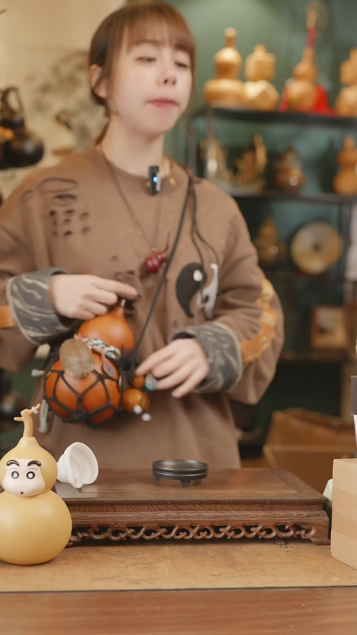 【闪购商品】267号精品天然大漆工艺防渗内胆酒葫芦~