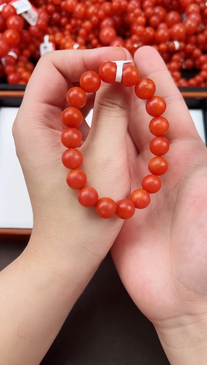 【闪购商品】南红玛瑙手串未镶嵌保山杨柳滴水洞高品哑光单圈 卡11+