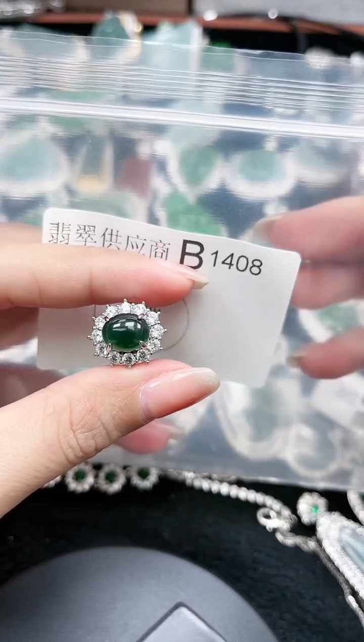 【闪购商品】翡翠颈饰未镶嵌1408赠皮绳