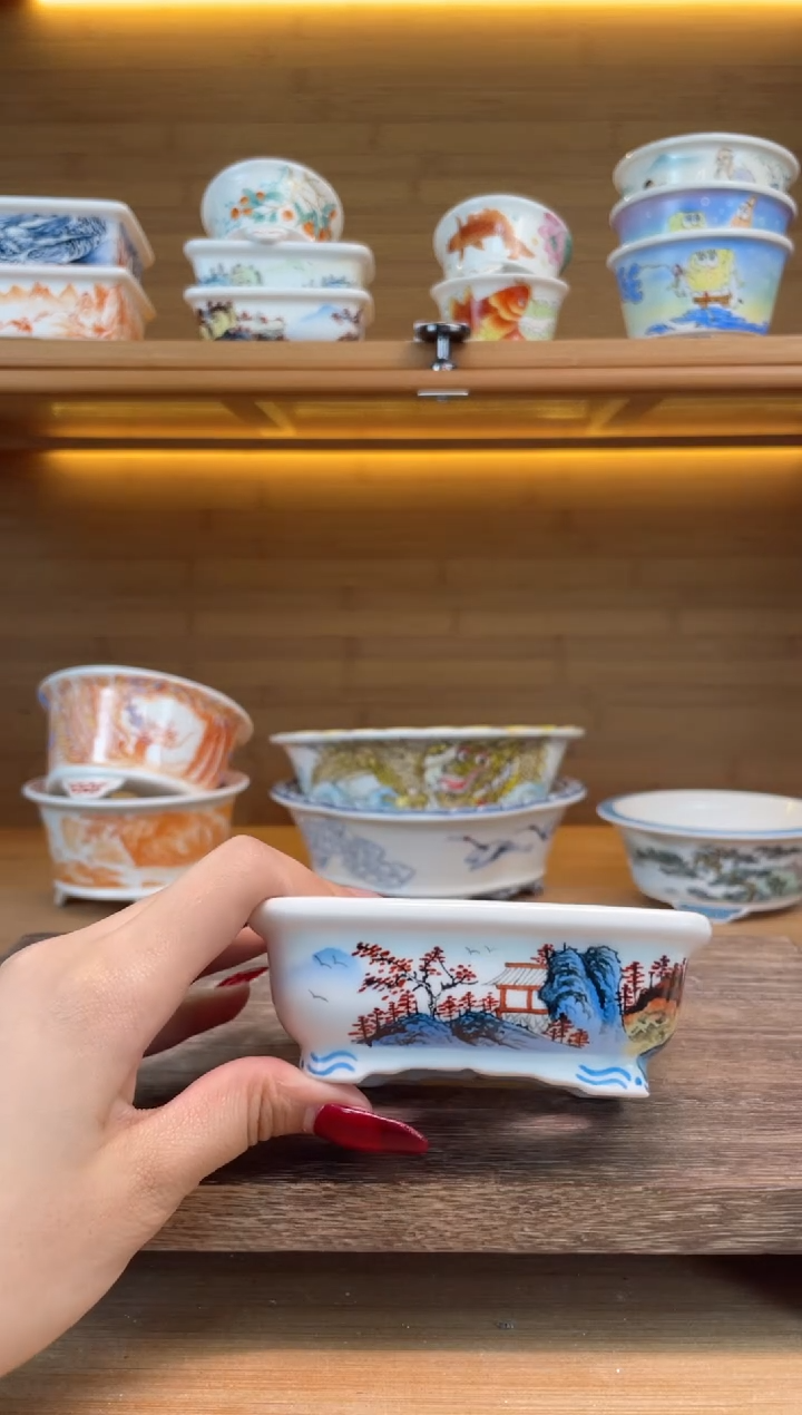 【闪购商品】红陶【03477】手绘8.5*6*2.4