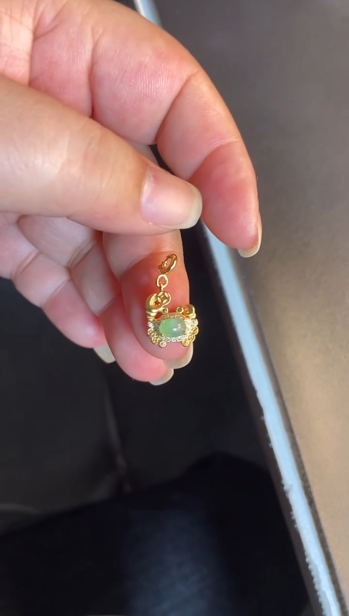 吊坠(不含链)银S925镶嵌翡翠1