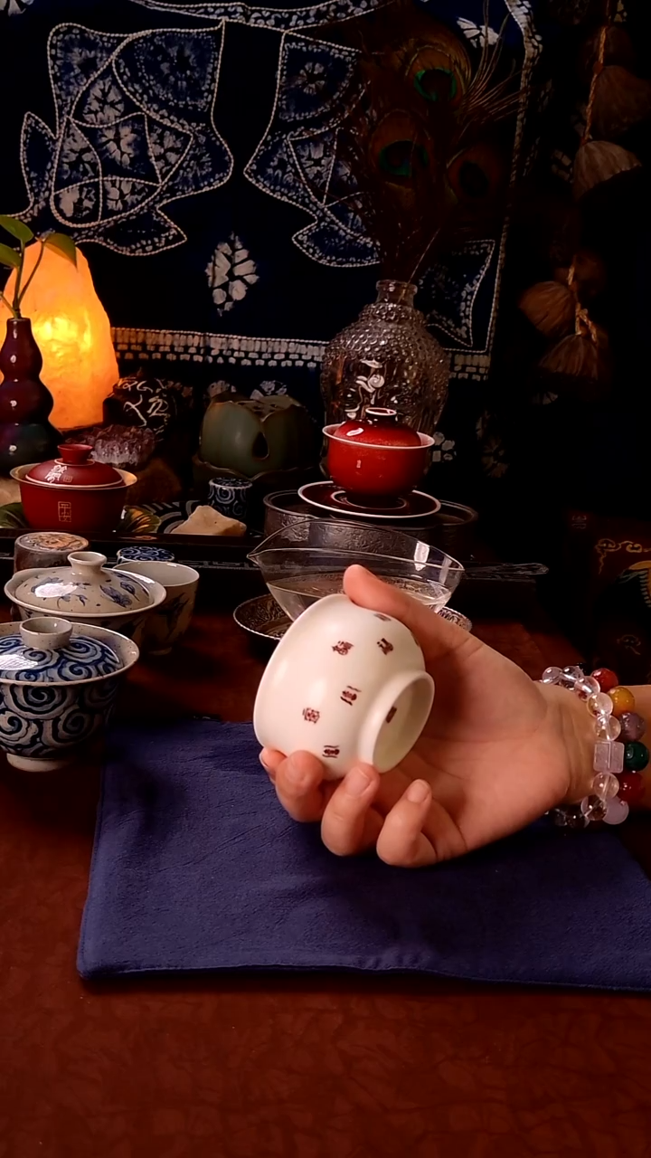 【手工手绘百福主人杯】