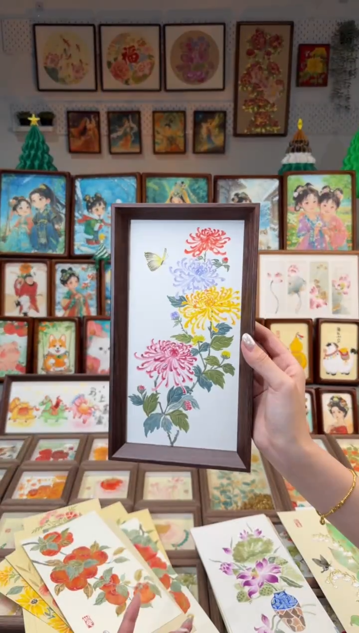 国画炫彩菊花 手绘国画27