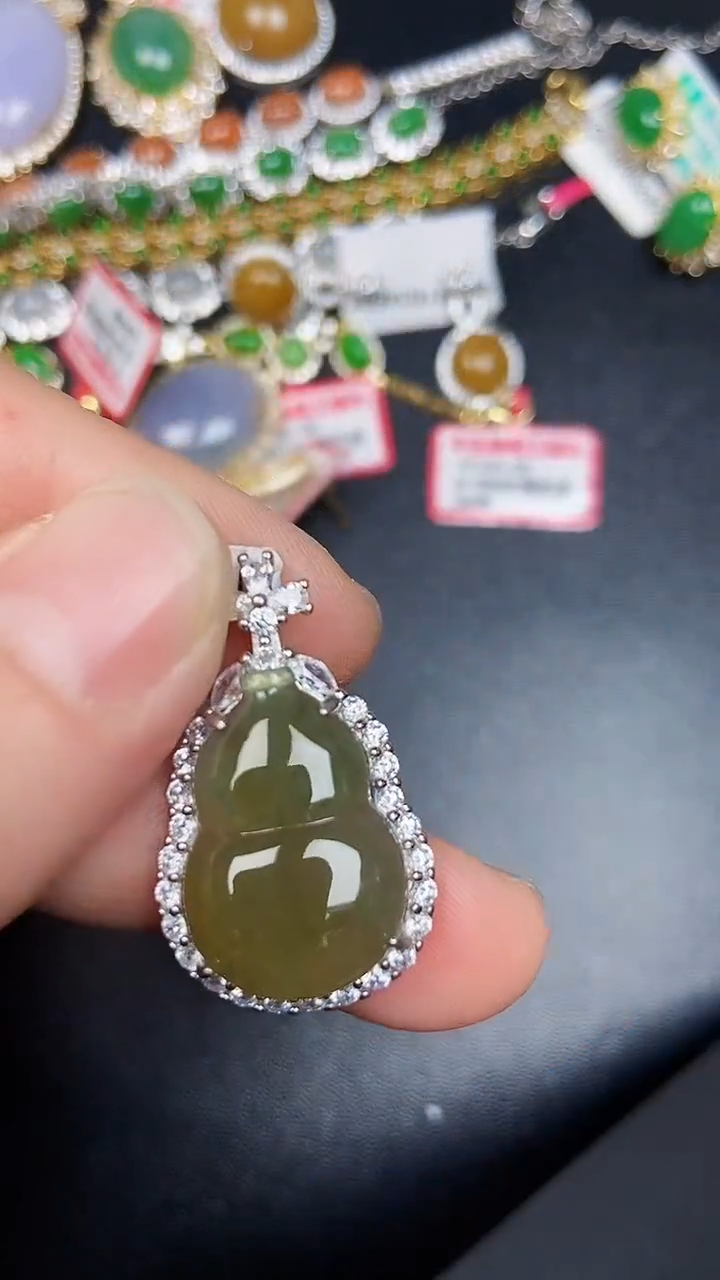 银S925镶嵌戒指翡翠2310