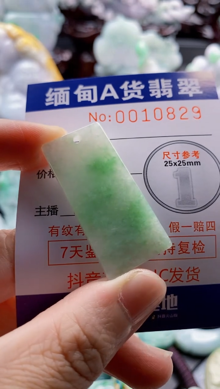 翡翠未镶嵌吊坠(不含链)1