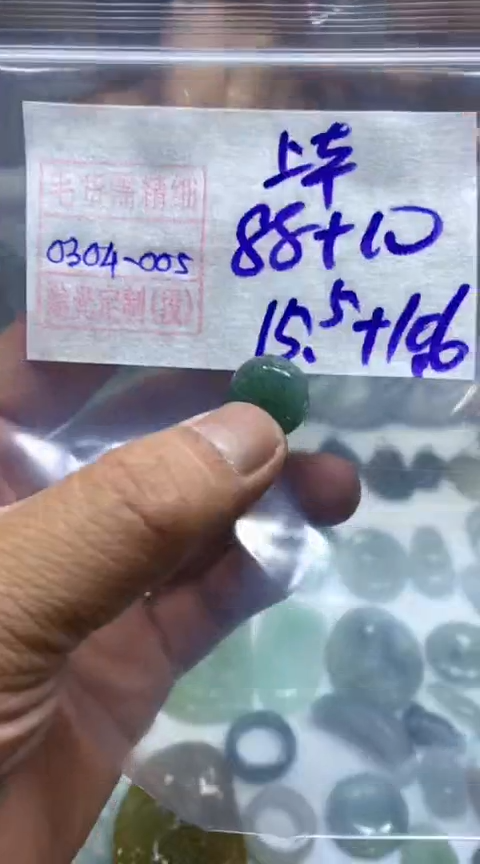 【闪购商品】定制翡翠未镶嵌挂件98元毛货需精细抛光5#