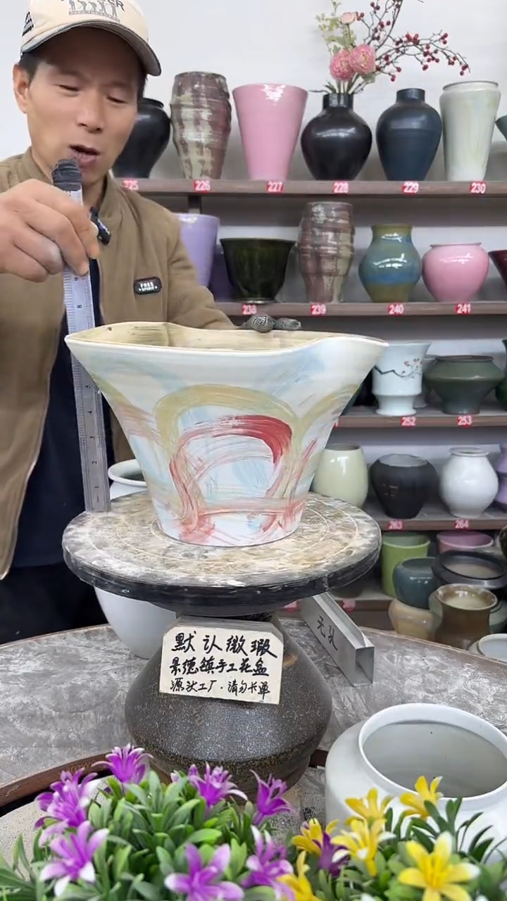 12-11-高19口28瑕-花盆