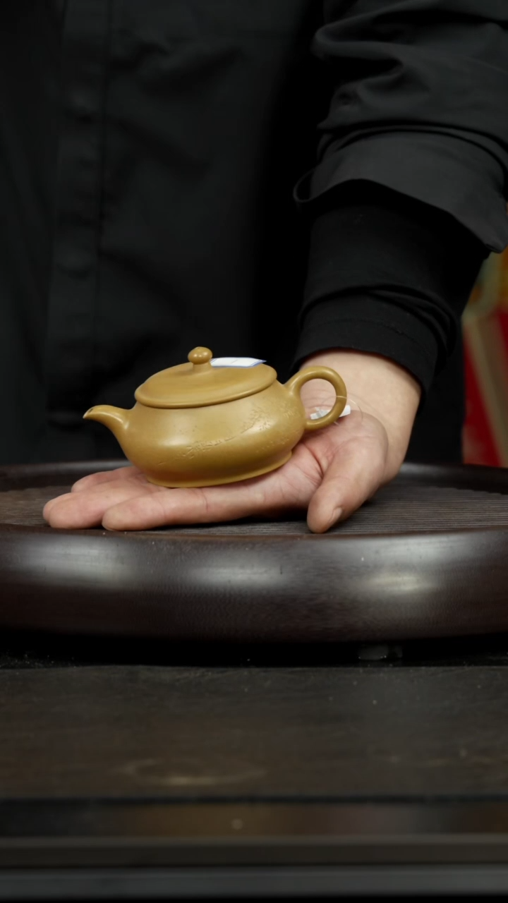 【闪购商品】紫砂茶杯孤品紫砂壶  明炉 刻绘山水