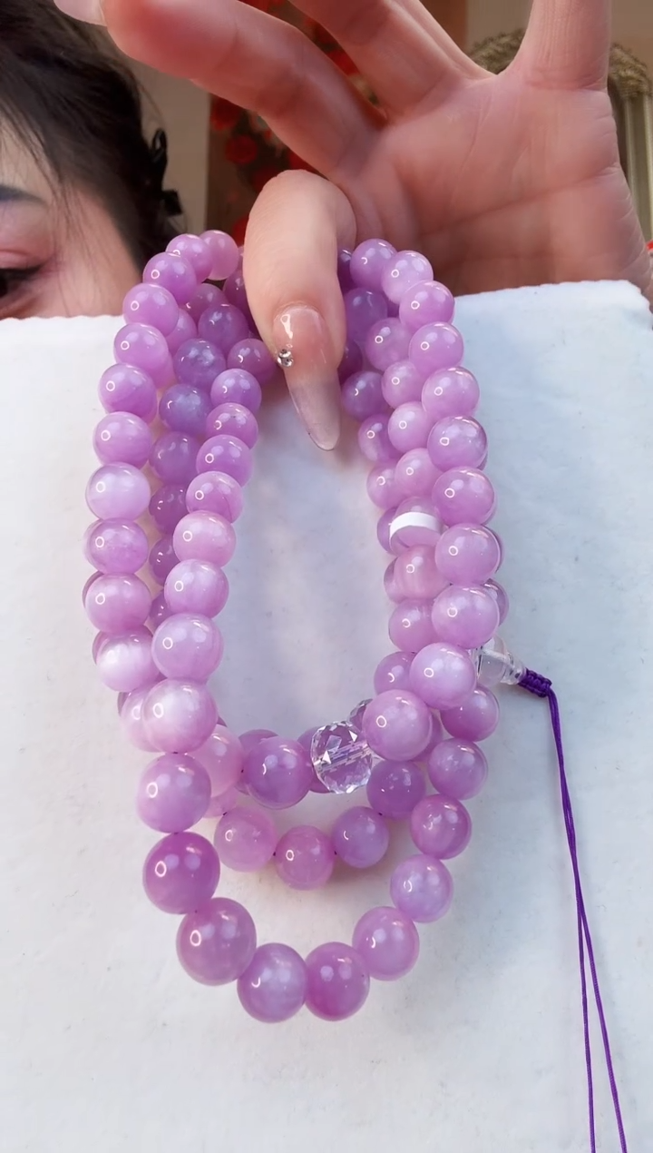 【闪购商品】锂辉石项链未镶嵌项链108珠