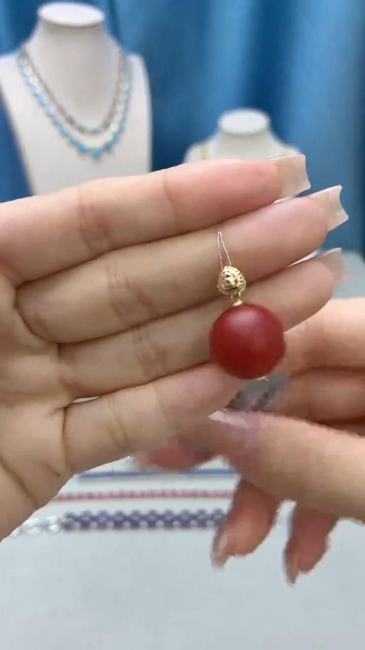 颈饰银S925镶嵌南红玛瑙088BJ1209产品一个（多样性）