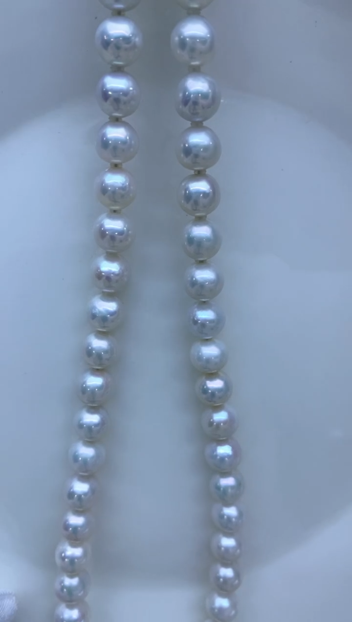 【闪购商品】淡水珍珠项链银S925镶嵌8.5-9.5